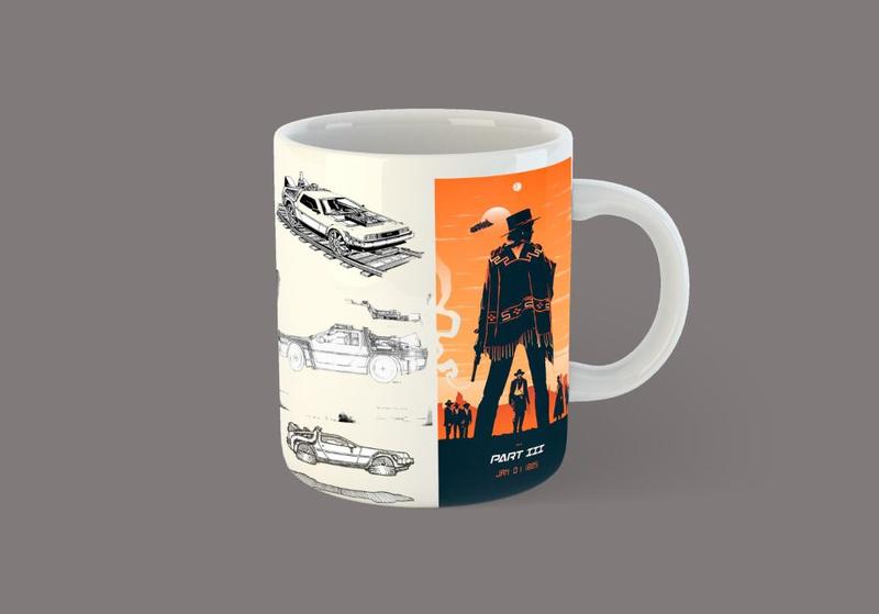 Imagem de Caneca De volta para Fututo 1 2 3 Delorean C39