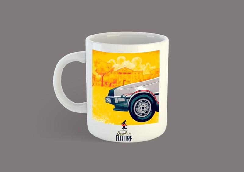 Imagem de Caneca De volta para Fututo 3 delorean C36