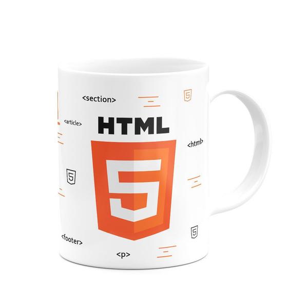 Imagem de Caneca Dev HTML 5 - Branca