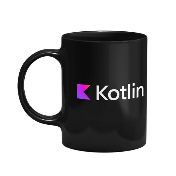 Imagem de Caneca Dev Kotlin - Preta