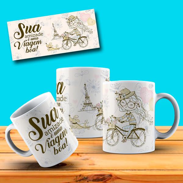 Imagem de Caneca Dia Do Amigo Amigos Sua Amizade É Uma Viagem Boa Presente Especial - MEGA OFERTA!