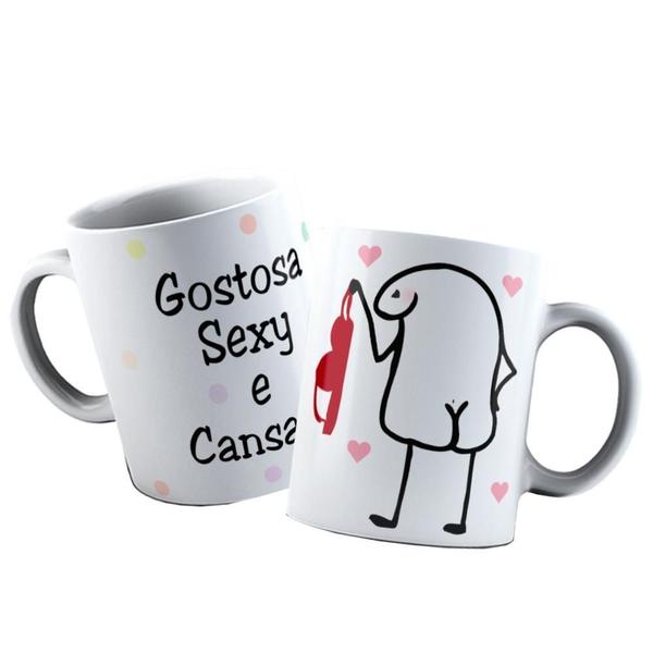 Imagem de Caneca Dia Dos Namorados Flork - Gostosa Sexy E Cansada