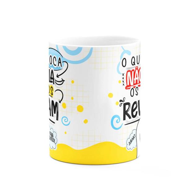 Imagem de Caneca Divertida Flork Boy - O que a boca não fala...