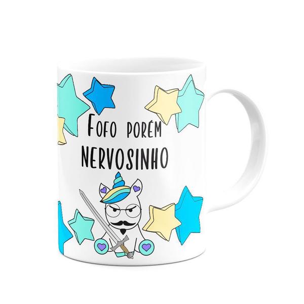 Imagem de Caneca Divertida - Fofo porém nervosinho! Unicórnio