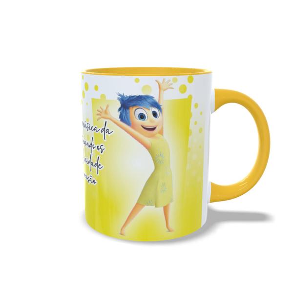 Imagem de Caneca  Divertida mente 2  Alegria