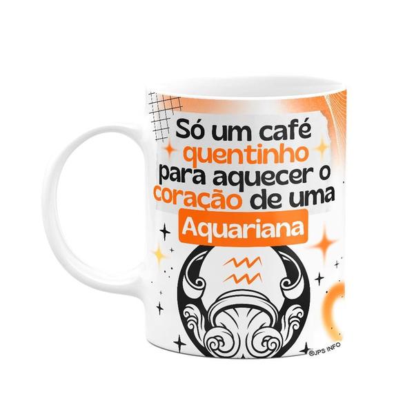 Imagem de Caneca Divertida Signos Aquário - Café e Aquariana