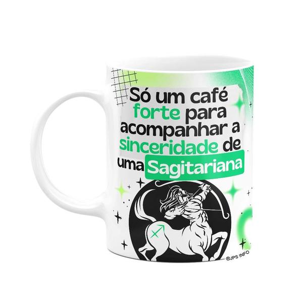 Imagem de Caneca Divertida Signos Sagitário - Café e Sagitariana