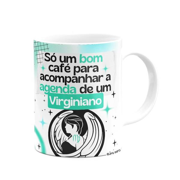 Imagem de Caneca Divertida Signos Virgem - Café e Virginiano