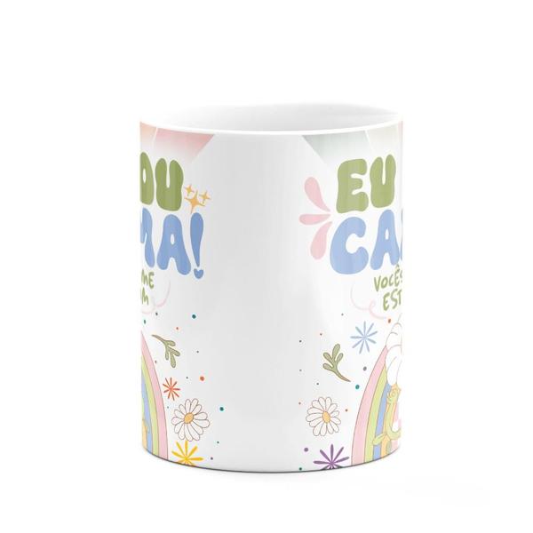 Imagem de Caneca Divertida Vibes - Eu sou calma - branca