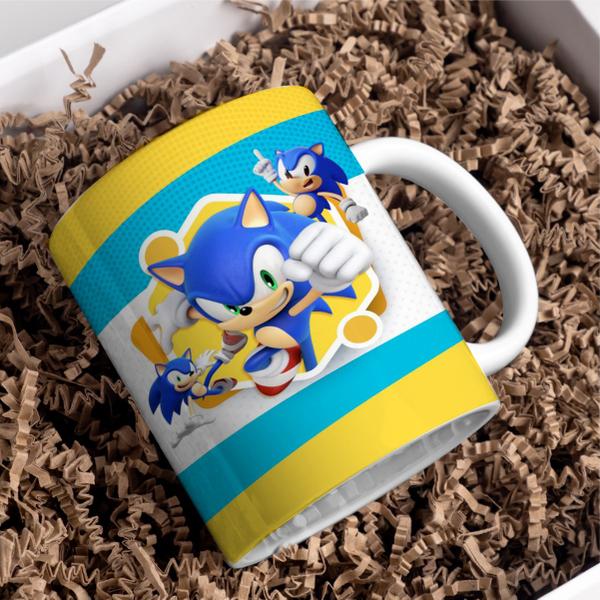 Imagem de Caneca do Sonic de Porcelana 325 ML Para Presente