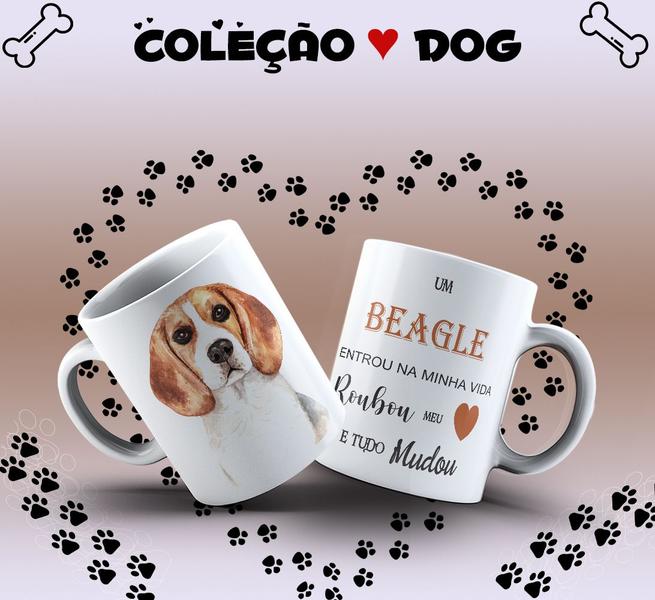 Imagem de Caneca Dog Beagle Presente Porcelana 325ml