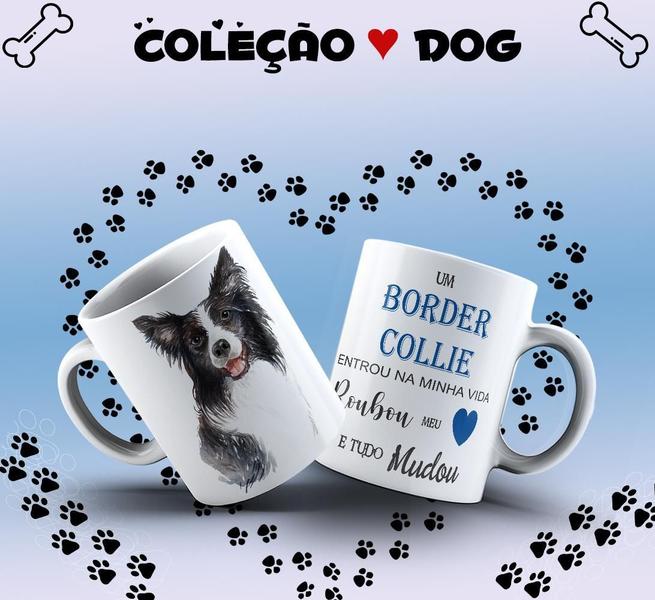 Imagem de Caneca Dog Border Collie Presente Porcelana 325Ml