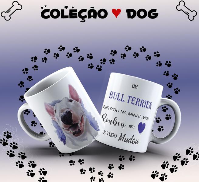 Imagem de Caneca Dog Bull Terrier Presente Porcelana 325ml