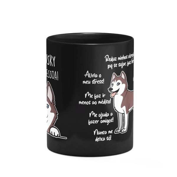 Imagem de Caneca Dog - Meu Husky siberiano, melhor pessoa! M3 - preta