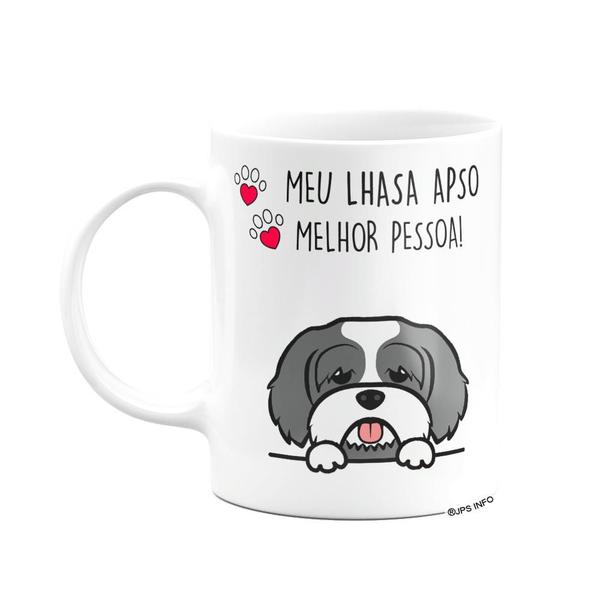 Imagem de Caneca Dog - Meu Lhasa Apso, melhor pessoa! - Branca