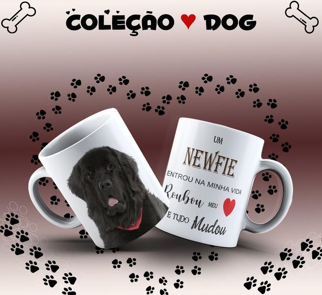 Imagem de Caneca Dog Newfie Presente Porcelana 325ml