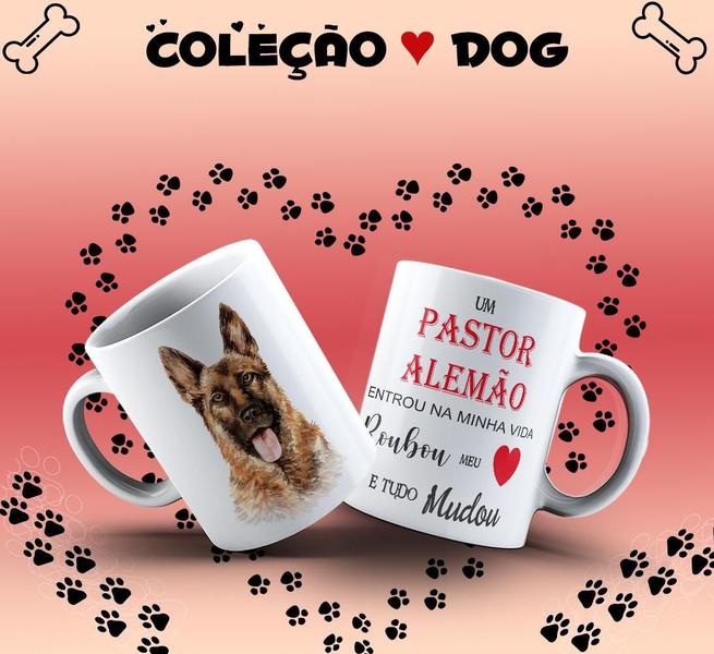 Imagem de Caneca Dog Pastor Alemão Presente Porcelana 325Ml