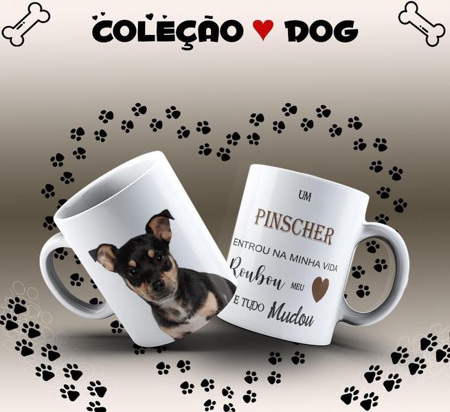 Imagem de Caneca Dog Pinscher Presente Porcelana 325Ml