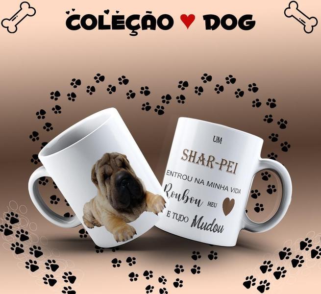 Imagem de Caneca Dog Shar-Pei Presente Porcelana 325Ml