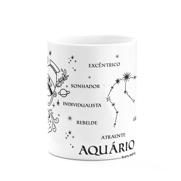 Imagem de Caneca dos Signos - Signo de Aquário - 325ml branca