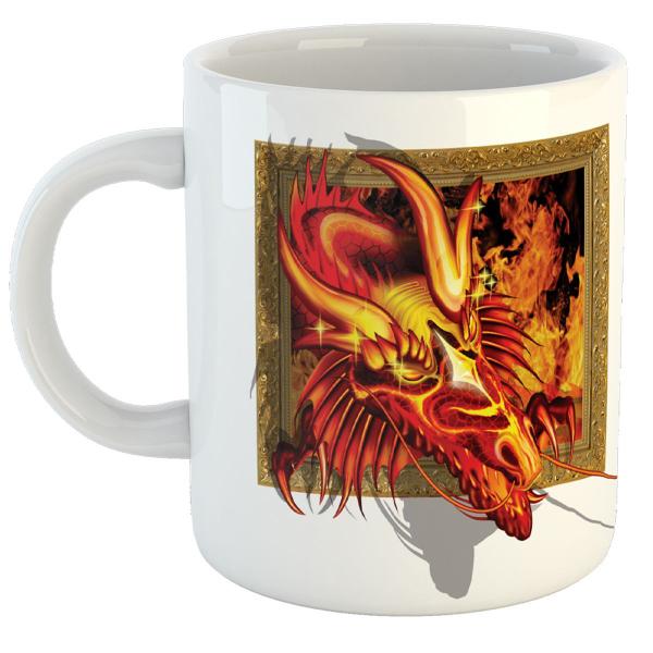 Imagem de Caneca dragão presente fantasia rpg