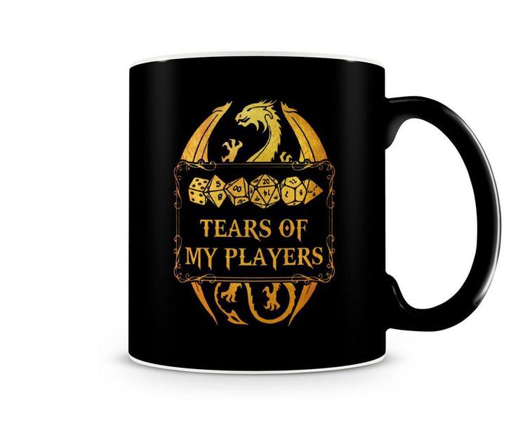 Imagem de Caneca Dungeons and Dragons Tears Of My Players Preta