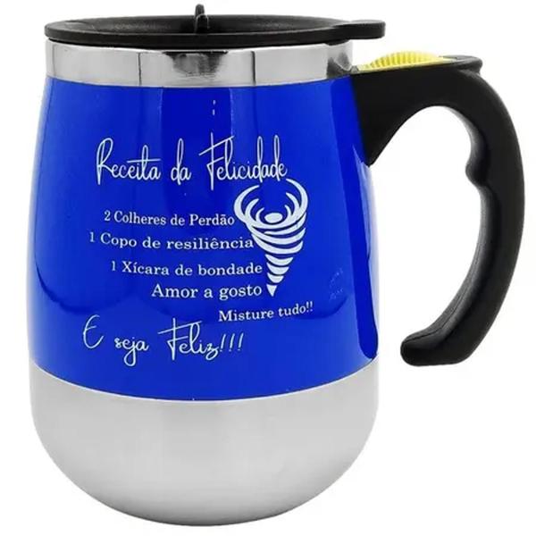 Imagem de Caneca Elétrica Misturadora de Bebidas 350ml Inox