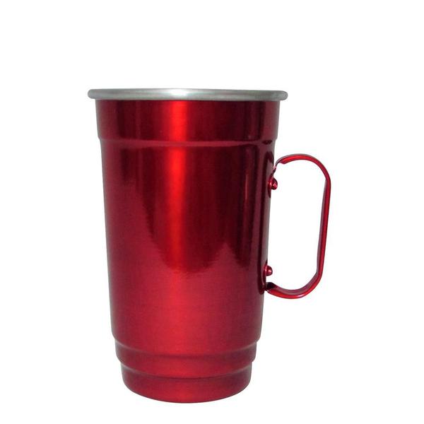 Imagem de Caneca em Alumínio Térmica de Chopp e Cerveja Beer - Vermelha Red