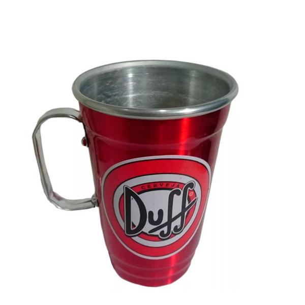 Imagem de Caneca em Alumínio Térmica de Chopp Vermelha - Cerveja Duff