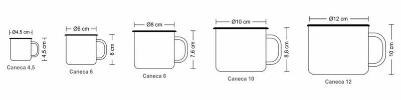 Imagem de Caneca Esmaltada Ewel - 4,5cm - 70ml