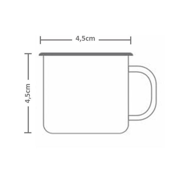 Imagem de Caneca Esmaltada Ewel 70 ml 4,5 cm Ø Preta