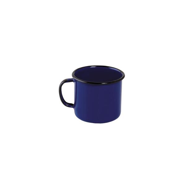 Imagem de Caneca Esmaltada Luxo Pequena Xícara Café 70ml Azul Ágata