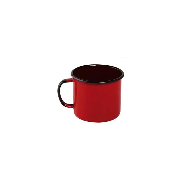 Imagem de Caneca Esmaltada Luxo Pequena Xícara Café 70ml Vermelho Ágata