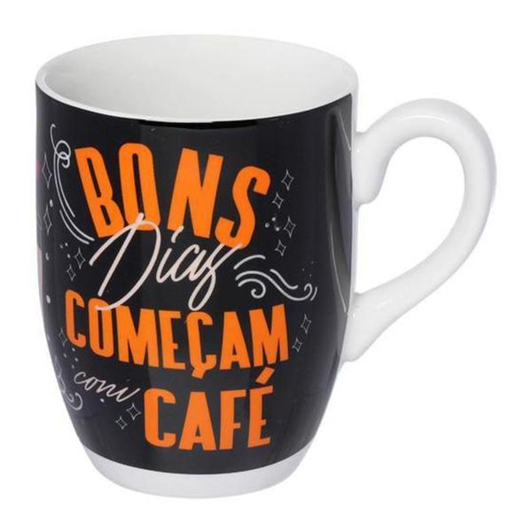 Imagem de Caneca Estampa Bons Dias Começam Com Café 350ML Western