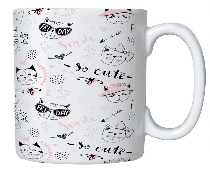 Imagem de Caneca Estampa com Gatinhos de Porcelana ML Para Presente