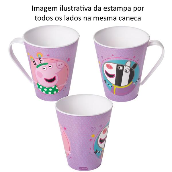 Imagem de Caneca Estampada Peppa Infantil 360ml Original Plasútil