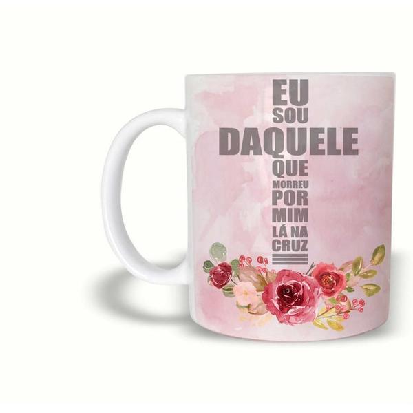 Imagem de Caneca Evangélica NaCruz Ele Morreu. de Plástico Rígido