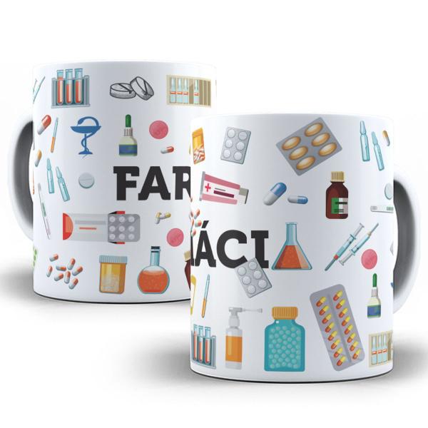 Imagem de Caneca farmácia presente profissão farmacêutico faculdade