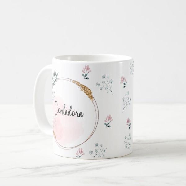 Imagem de Caneca Feminina Delicada Presente Profissão Contadora