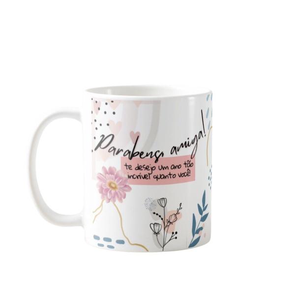 Imagem de Caneca Feminina Minimalista Presente de Aniversário Amiga