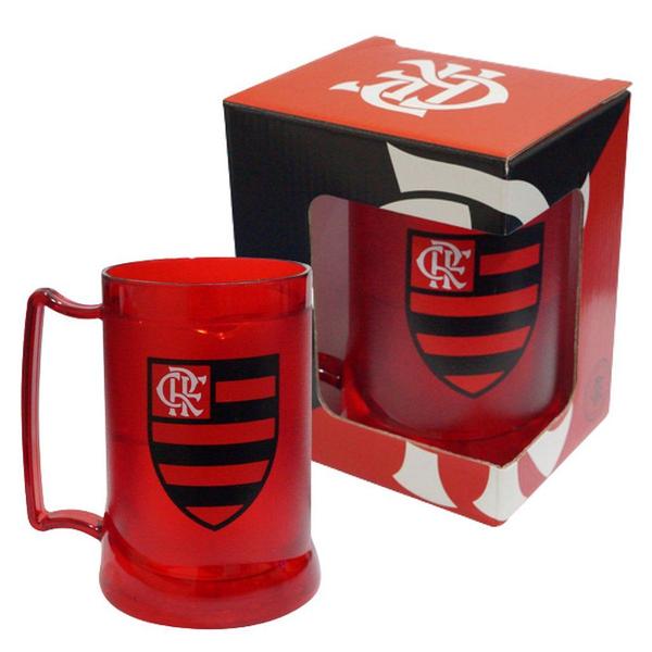 Imagem de Caneca Flamengo Gel Congelante 400 ML Oficial Escudo CRF