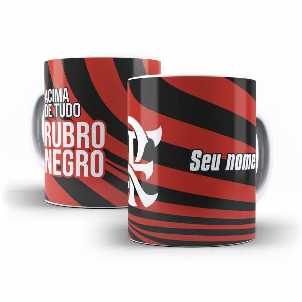 Imagem de Caneca Flamengo Rubro Negro Campeão Fla Personalize Seu Nome