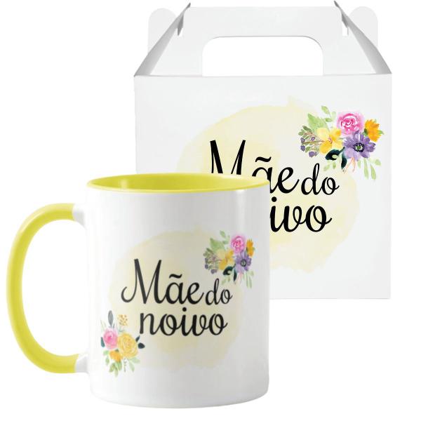 Imagem de Caneca Floral Lembrança De Casamento Mãe Do Noivo