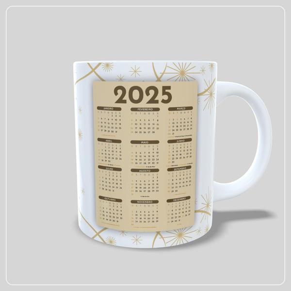 Imagem de Caneca Flork Adeus ano velho Feliz ano novo Calendário