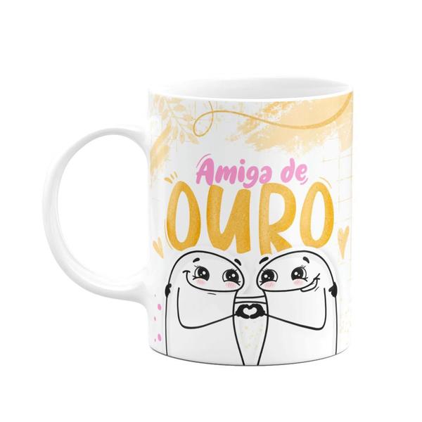 Imagem de Caneca Flork Amizade - Amiga de ouro