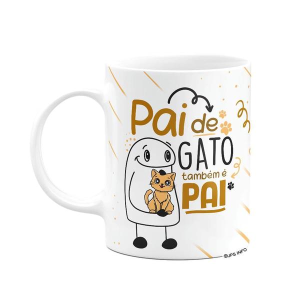 Imagem de Caneca Flork Dia dos Pais - Pai de gato também é pai!