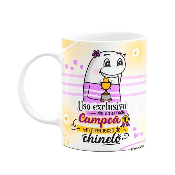 Imagem de Caneca Flork Mães - Campeã em chinelos - Branca