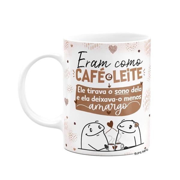 Imagem de Caneca Flork Namorados - Como café e leite