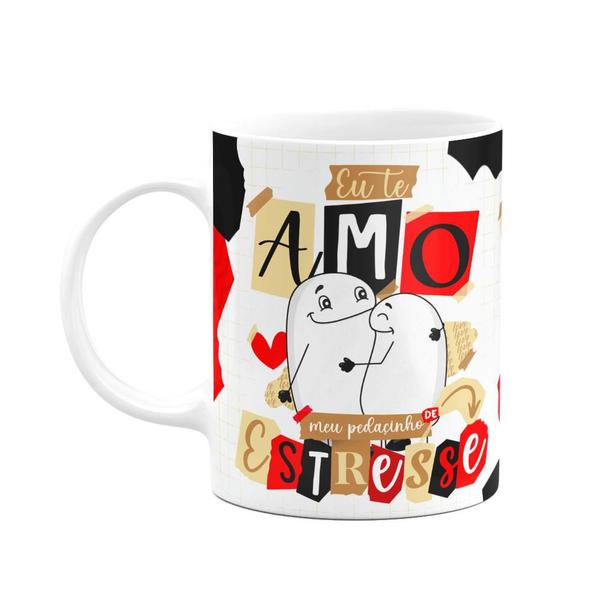 Imagem de Caneca Flork Namorados - Eu te amo meu pedacinho de estresse