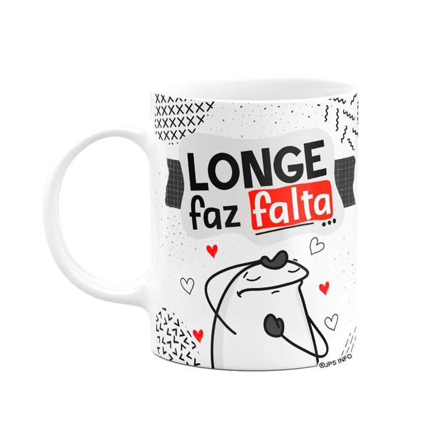 Imagem de Caneca Flork Namorados - Longe faz falta, perto faz raiva!